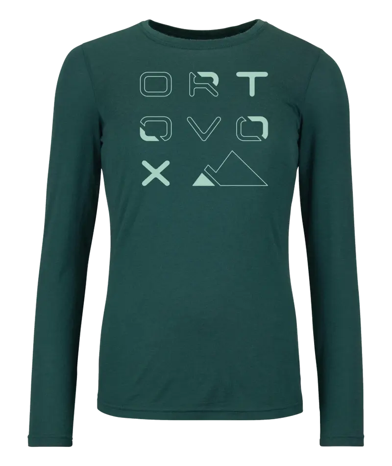 185 MERINO BRAND OUTLINE LONGSLEEVE W