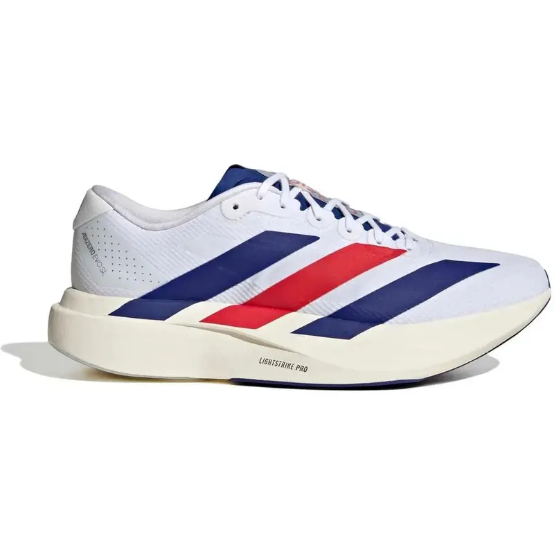 Adidas Adizero Evo SL Woven Laufschuhe Herren Cloud White Mystery Ink Pure Ruby
