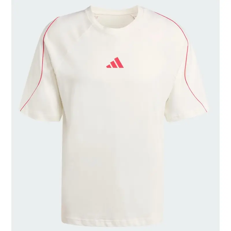 Adidas Stadium T-Shirt Men off white / pure ruby