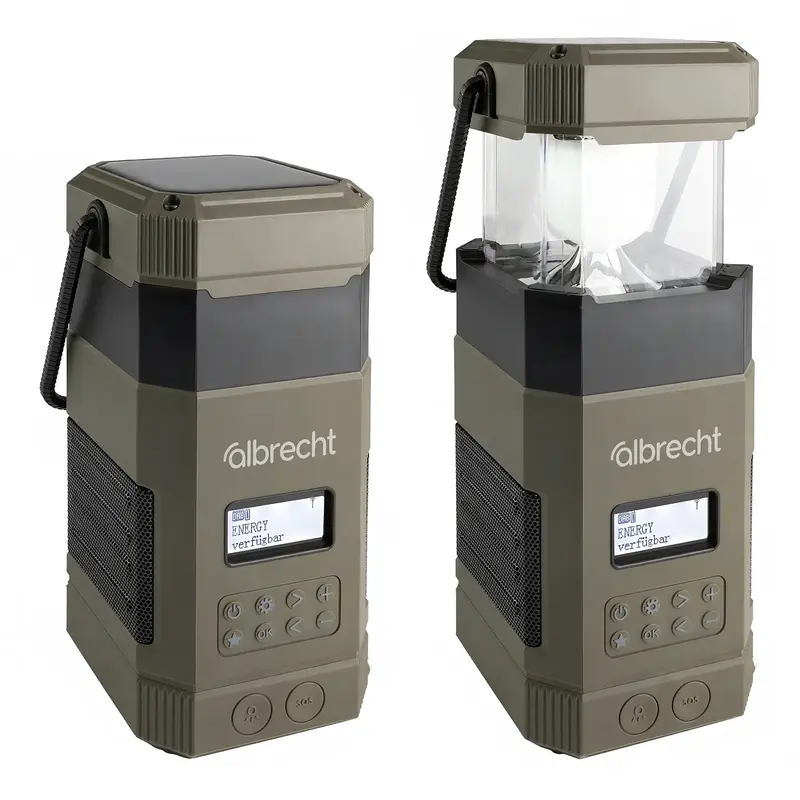 Albrecht DR 114 DAB+ Outdoor-Radio mit Camping Lampe