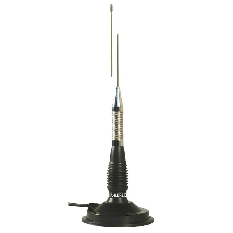 Albrecht ML130 Magnetfußantenne, ca.115 cm mit Feder und Stahlstrahler