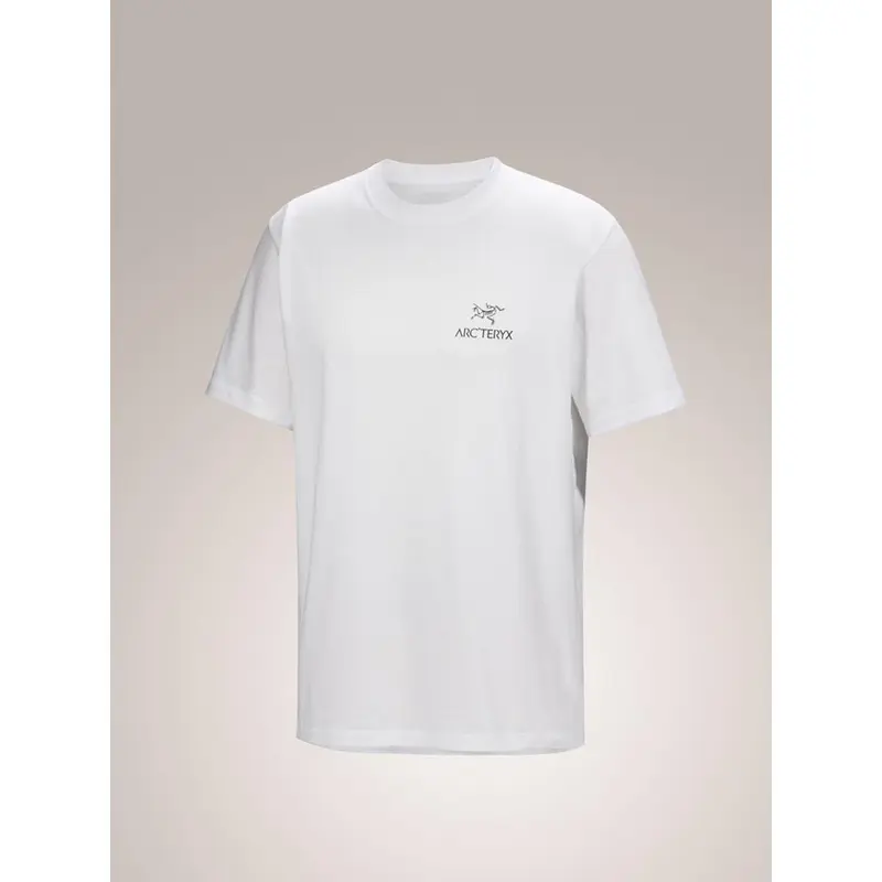 Arc'teryx Kragg SL Cotton Bird Word T-Shirt Men white light black
