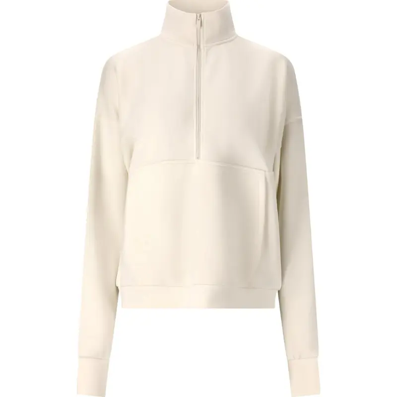 Athlecia Jillnana Women Half Zip Sweat-Shirt - Vaporous Gray