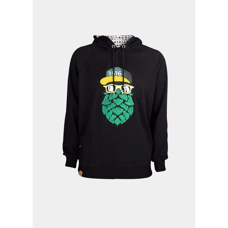 Bavarian Caps Hoodie "Hopfinator" schwarz