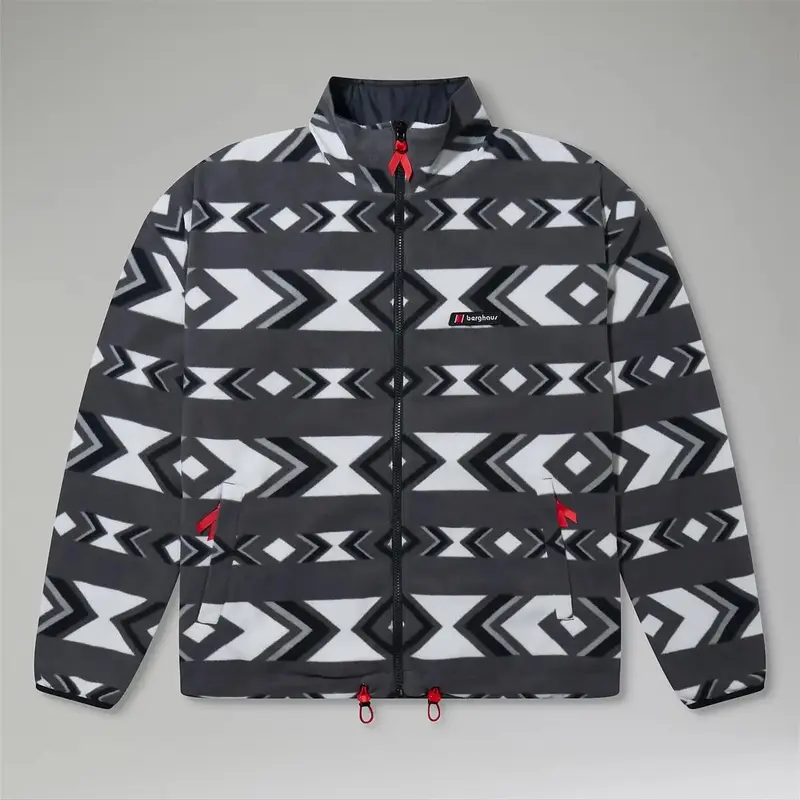 Berghaus Unisex Reverse Wind Full Zip Fleece Jacket black aztec