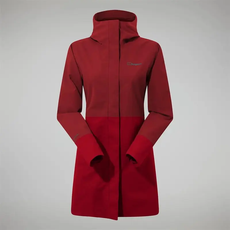 Berghaus Women Omeara Long Shell Jacket dark red
