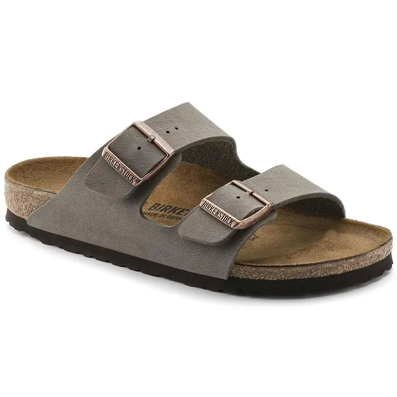 Birkenstock Arizona Birko-Flor Nubuk normal stone Unisex