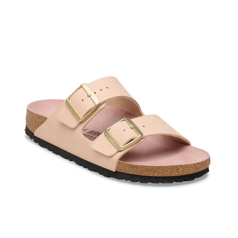 Birkenstock Arizona Birko-Flor schmal triples new beige pink clay Damen