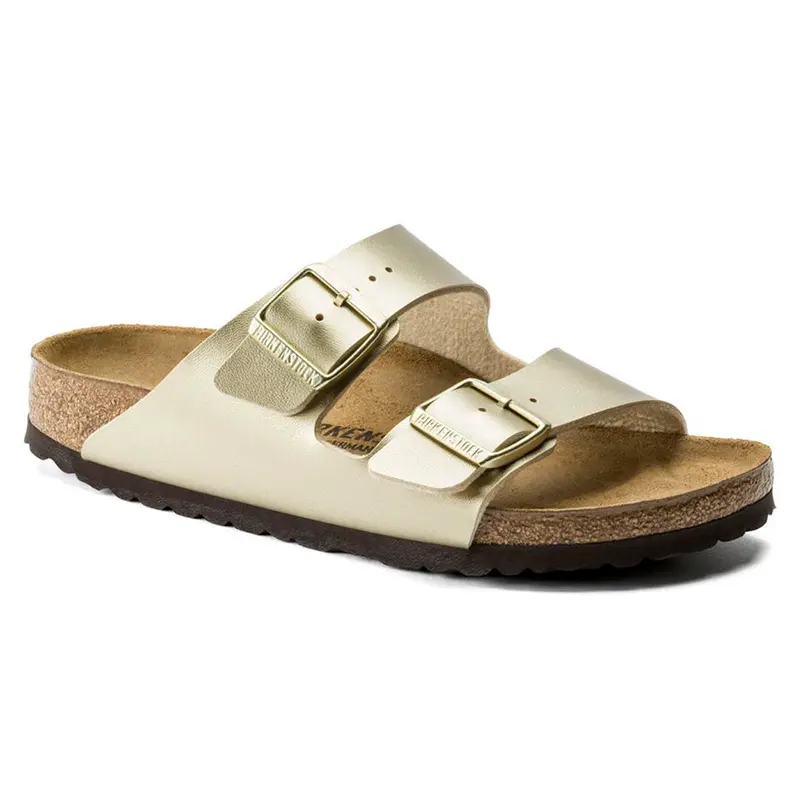 Birkenstock Arizona Birko-Flor scmal gold Damen