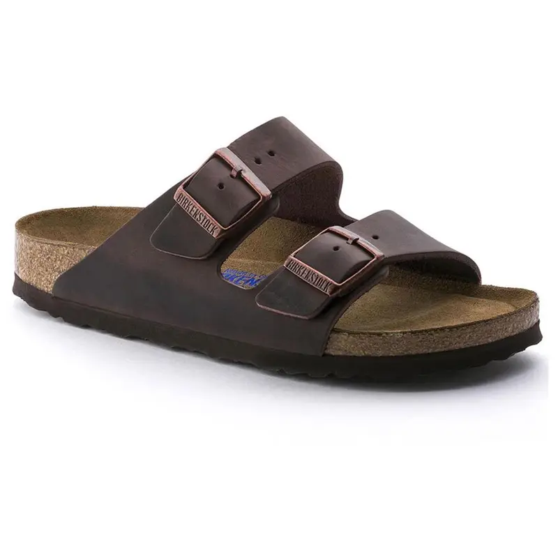 Birkenstock Arizona Weichbettung Naturleder geölt Unisex schmal habana