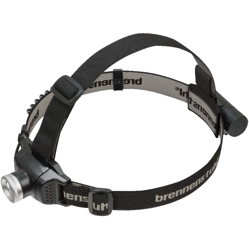 Brennenstuhl Akku LED Kopflampe LuxPremium/Stirnlampe LED mit austauschbarem Akku und Rotlicht schwarz