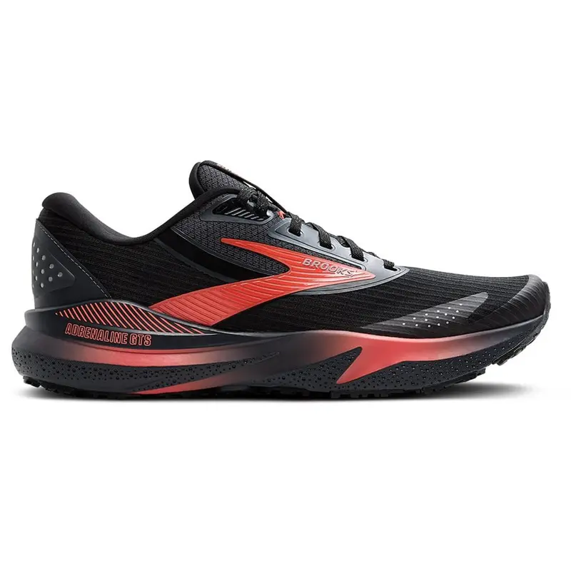 Brooks Adrenaline GTS 24 Women Weatherized black ebony hot coral