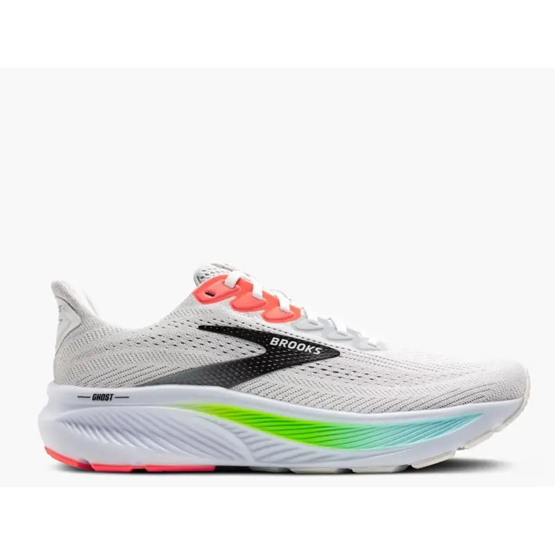 Brooks Ghost 17 Men white pink clay gecko