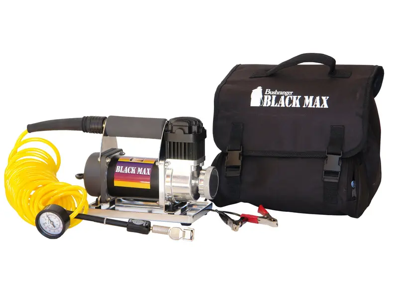 Bushranger Black Max Kompressor 12V mit Batterieklemmen, 40 LPM bei 2 BAR