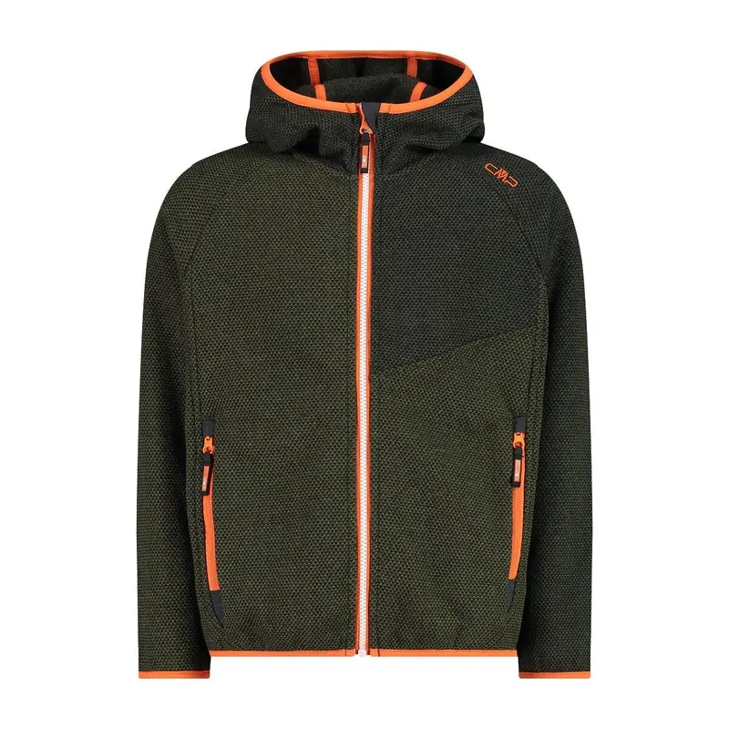 CMP Boy Jacket Fix Hood kaki-oil green