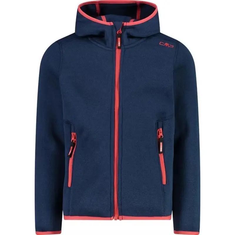 CMP Girl Jacket Fix Hood Fleecejacke blue ink