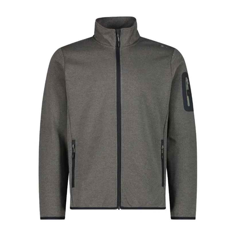 CMP Sport Man Knit-Tech-Fleece Jacket sage anthracite