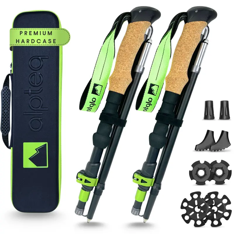 Dachstein - faltbare Wanderstöcke aus Aluminium | Lime 115-135 cm