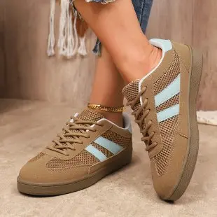 Damen Atmungsaktive Retro-Sneaker aus Mesh mit gepolstertem Einstieg Drune