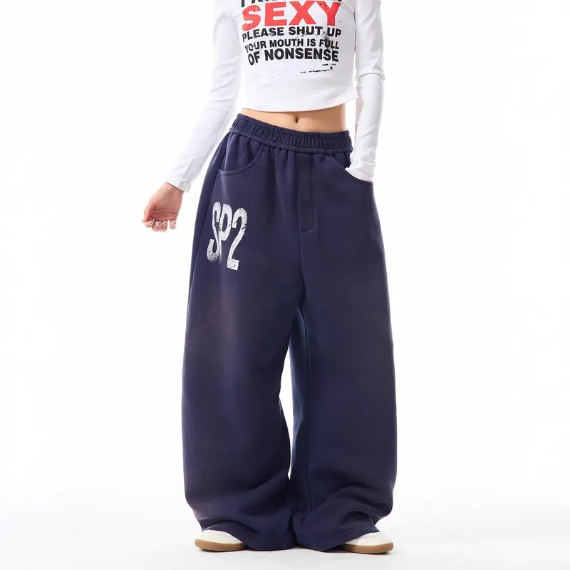 Damen Bequeme Oversized Freizeithose Drune