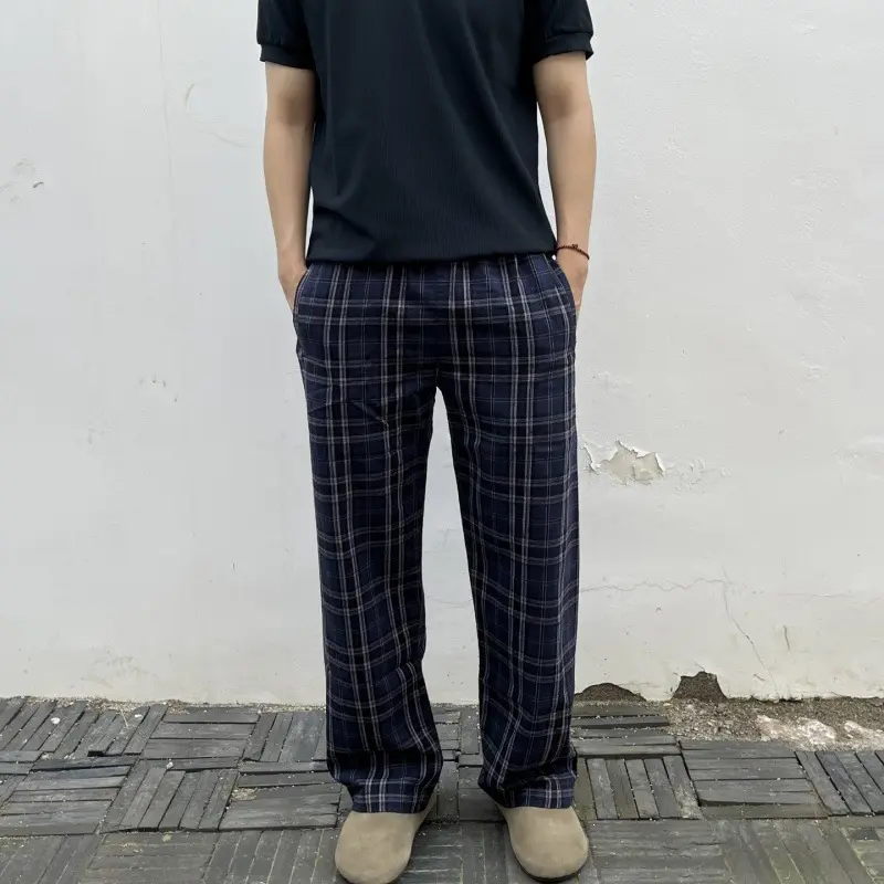 Damen Bequeme Schlafhose aus Flanell Drune