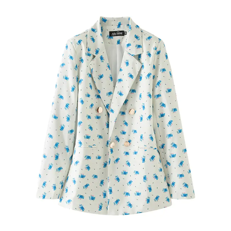 Damen Blazer mit floralem Muster Drune