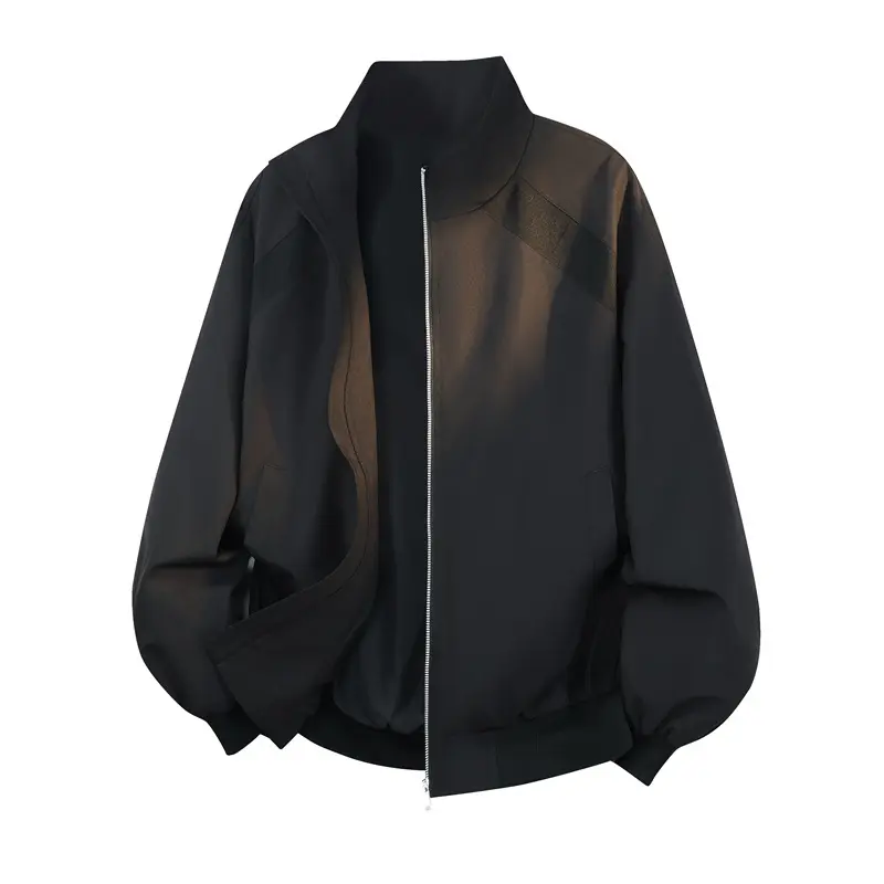 Damen Blouson‑Jacke im Oversize‑Schnitt mit Ballonärmeln, Stehkragen & elastischem Bund Drune