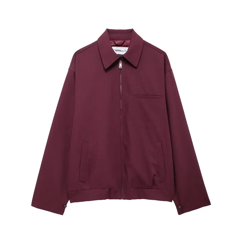 Damen Boxy-Utility-Blouson mit verdecktem Reißverschluss und Brusttasche Drune