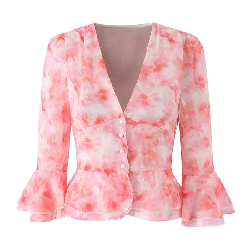Damen Chiffon‑Bluse Drune