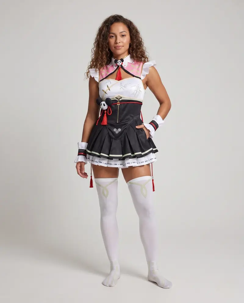 Damen Cosplay-Kleid mit detailverliebtem Design und kunstvollen Accessoires Drune