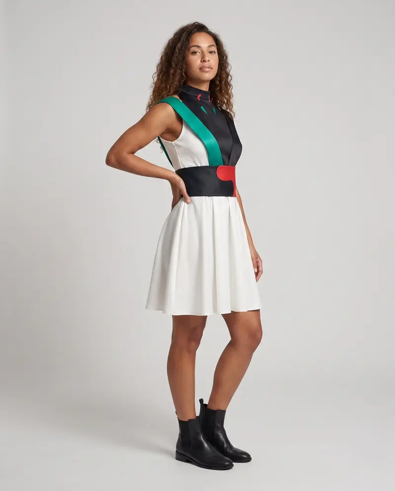 Damen Cosplay-Kleid mit kunstvollen Schnürdetails und elegantem Design Drune
