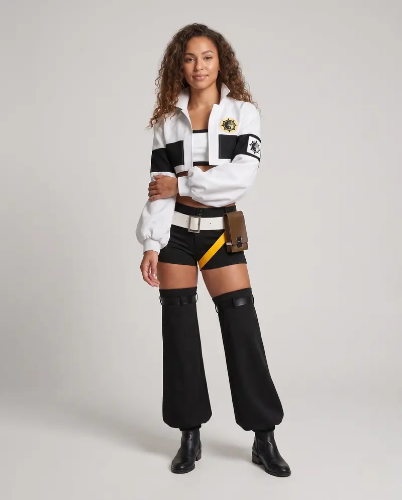 Damen Cosplay-Kostümset mit detailverliebtem Design und vielseitigen Accessoires Drune