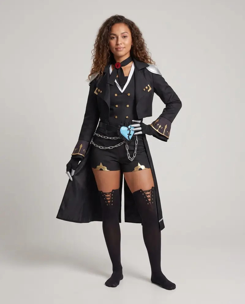 Damen Cosplay-Outfit mit detailverliebter Robe, frechem Schnitt und vielseitigen Accessoires Drune