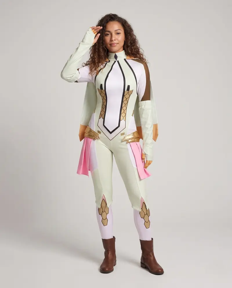 Damen Cosplay-Outfit mit kunstvollen Details und modischen Akzenten Drune