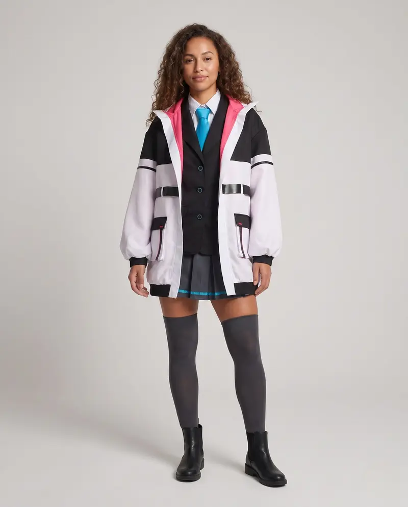 Damen Cosplay-Outfit mit modernem Anzug und stylishen Accessoires Drune