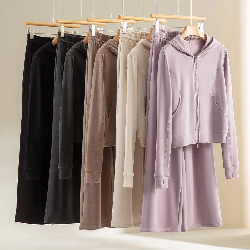 Damen Cropped Kapuzenjacke mit Reißverschluss und konturierten Eingrifftaschen Drune