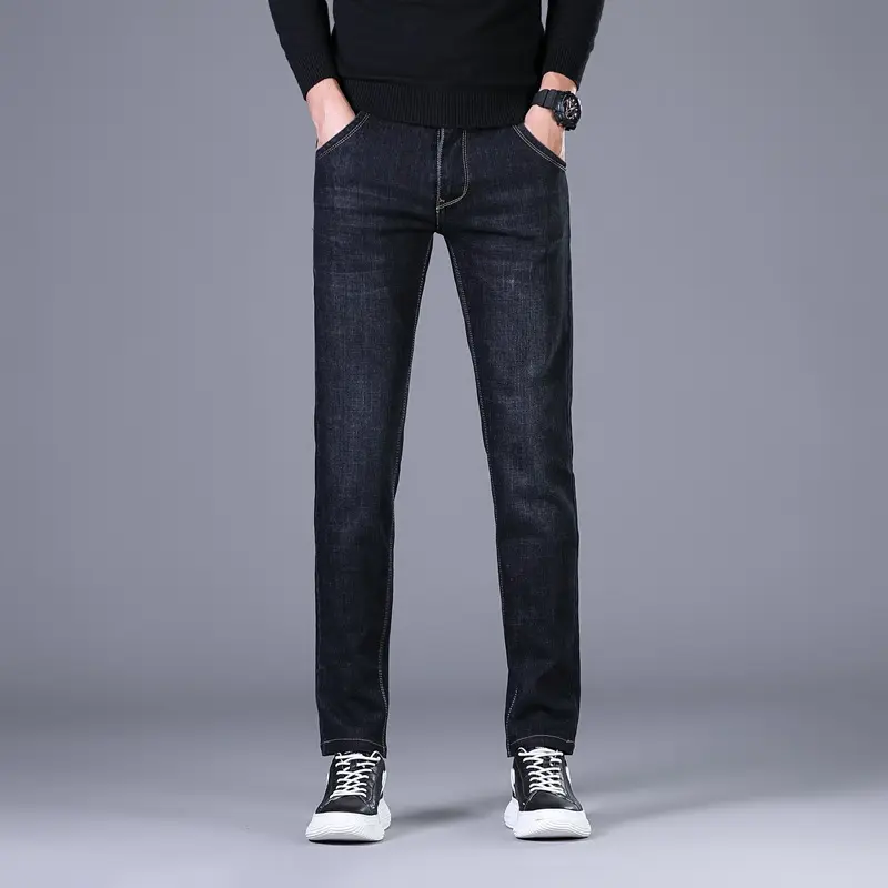 Damen Elastische Slim‑Straight-Jeans mit hohem Komfortbund Drune