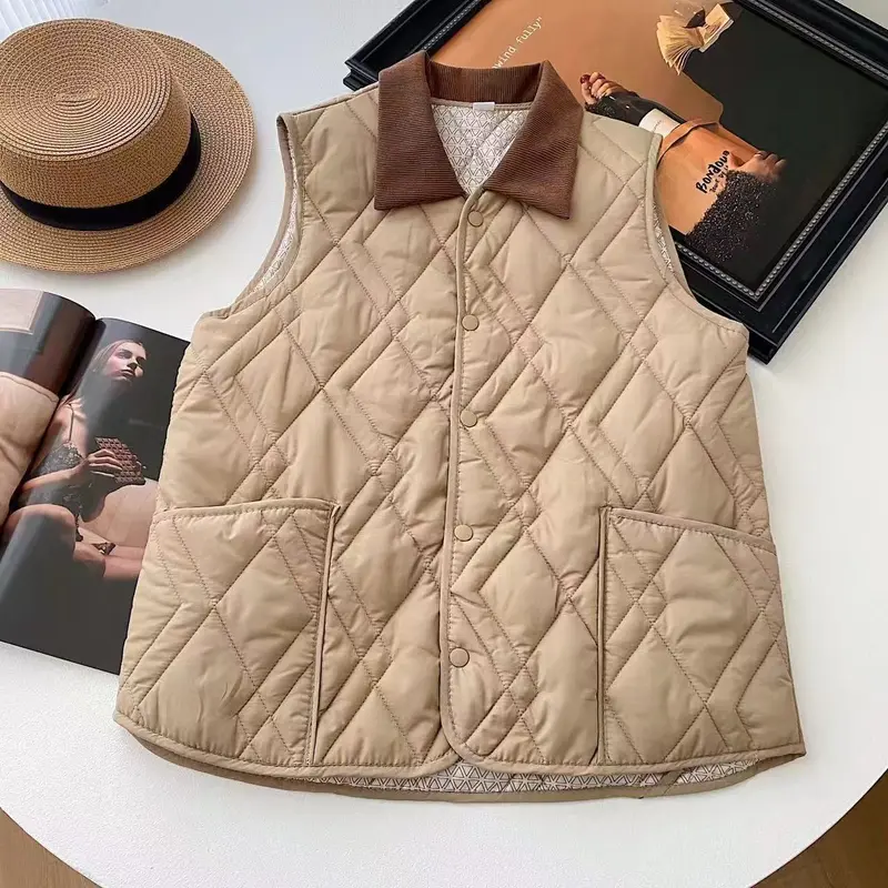 Damen Elegant gesteppte Weste Drune