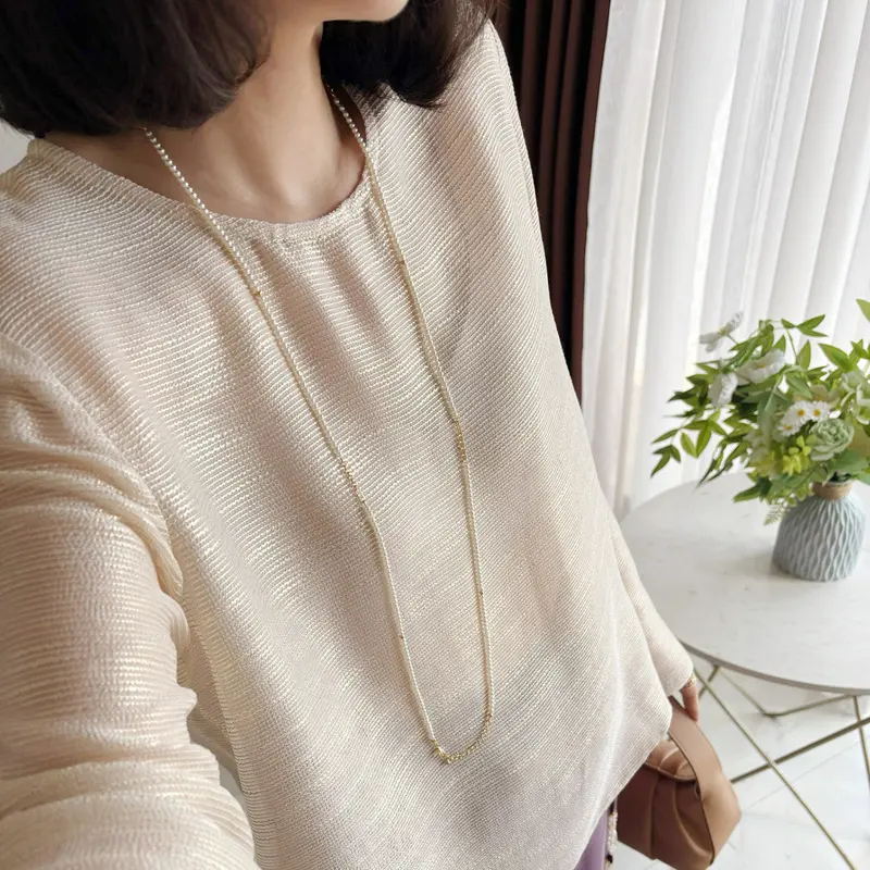 Damen Elegante, luftige Langarmbluse Drune