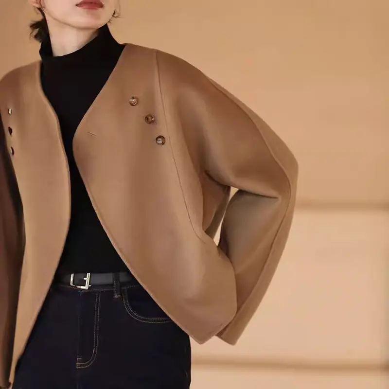 Damen Elegante und gemütliche Jacke mit asymmetrischem Schnitt Drune
