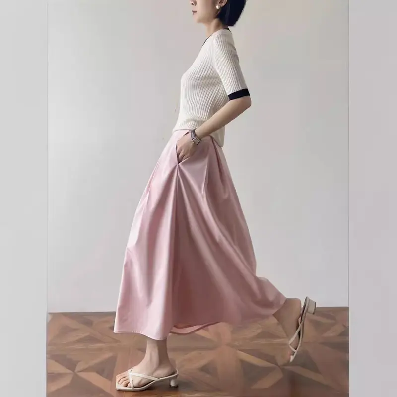 Damen Elegante und lässige Midi-Bluse mit Knopfdetail Drune