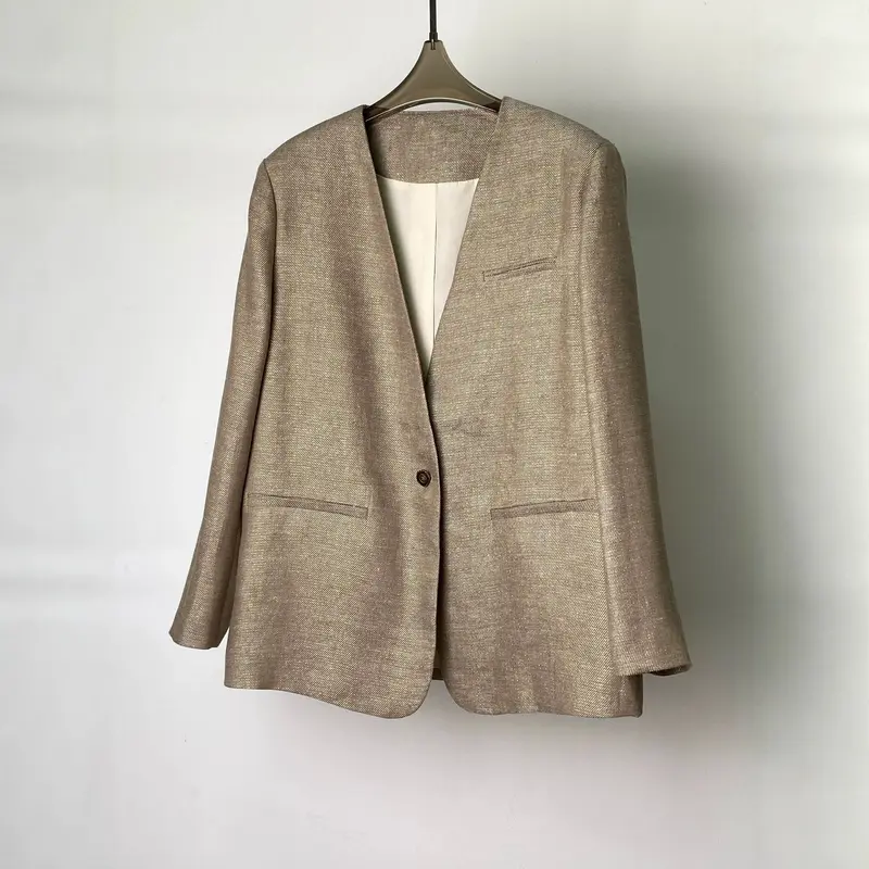 Damen Eleganter Blazer mit weichem Stoff Drune