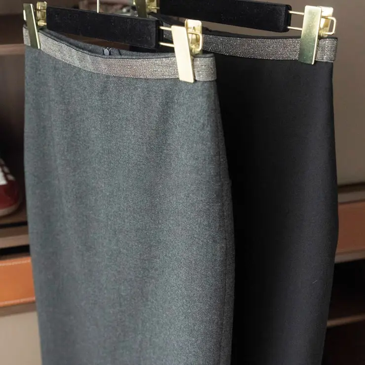 Damen Eleganter Bleistiftrock aus hochwertigem Material Drune