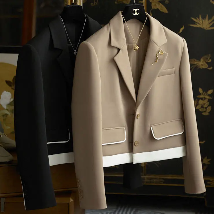 Damen Eleganter Kurzblazer Drune