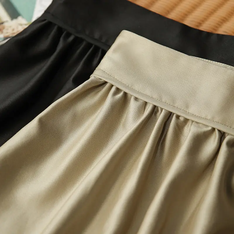 Damen Eleganter Maxirock aus fließendem Stoff Drune