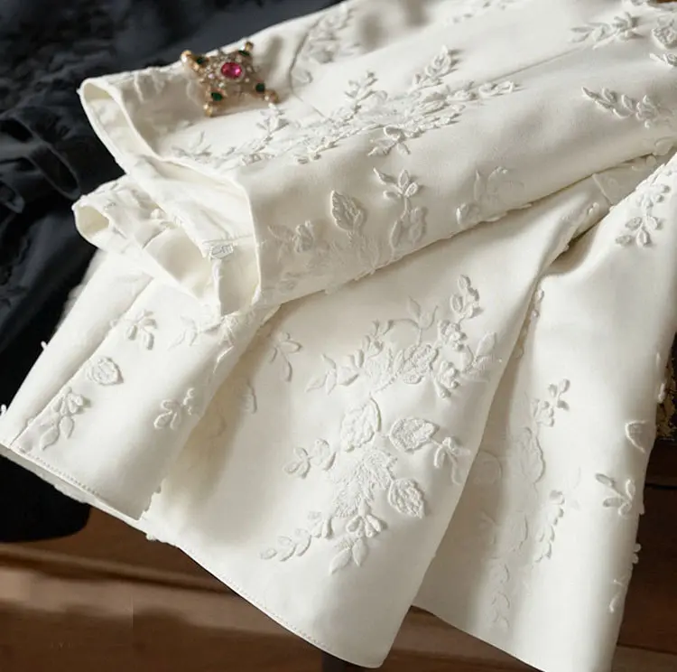 Damen Eleganter Maxirock mit floralem Muster Drune