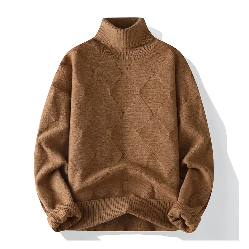 Damen Eleganter Rollkragenpullover Drune