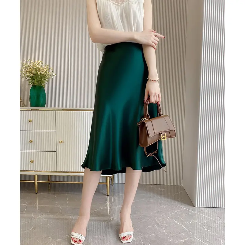 Damen Eleganter, schwingender Midi-Rock Drune