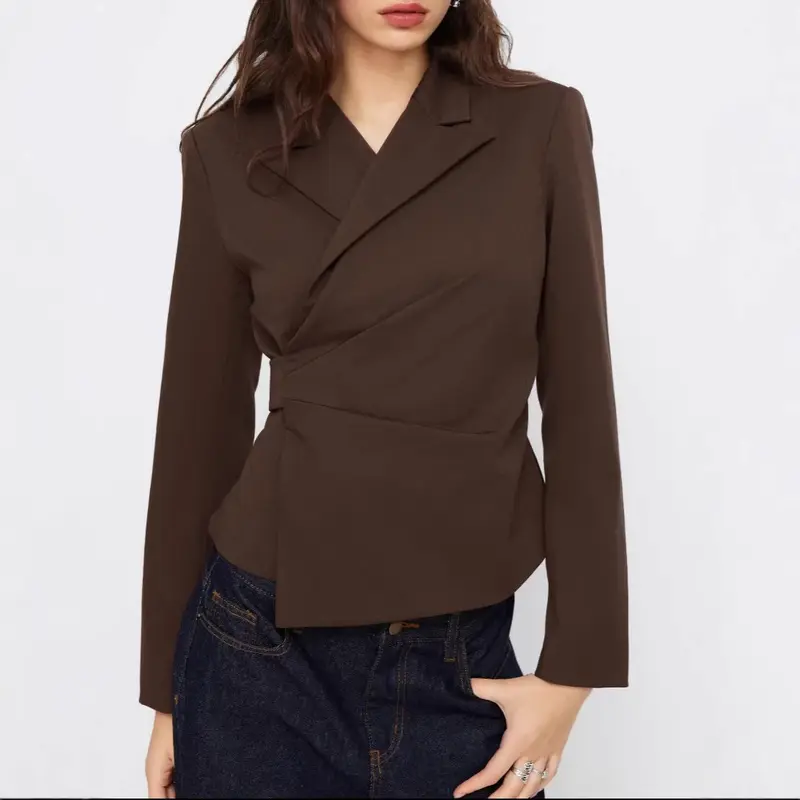 Damen Eleganter Tailored Blazer Drune