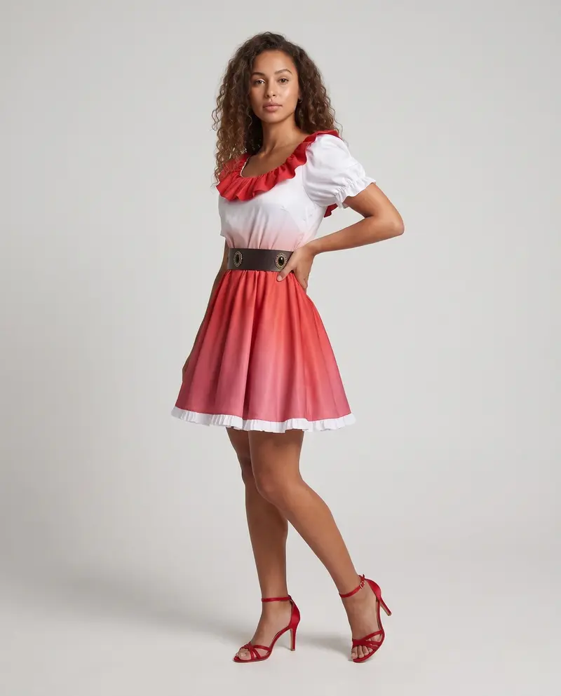 Damen elegantes Service-Outfit bestehend aus Weste, Bluse und Hose Drune